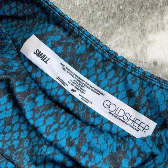 Goldsheep Snake Print Crop Leggings - Picture 5 of 13